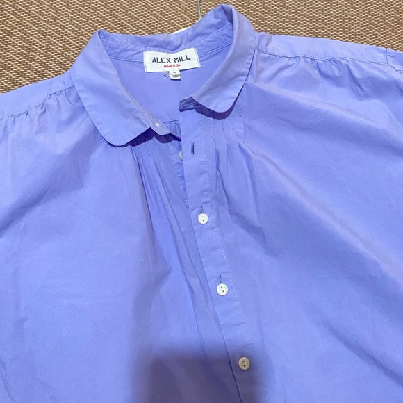 Alex Mill Kit Shirt in Paper Poplin - Picture 7 of 9